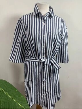 The Drop NWT❗️Striped Navy and White Top